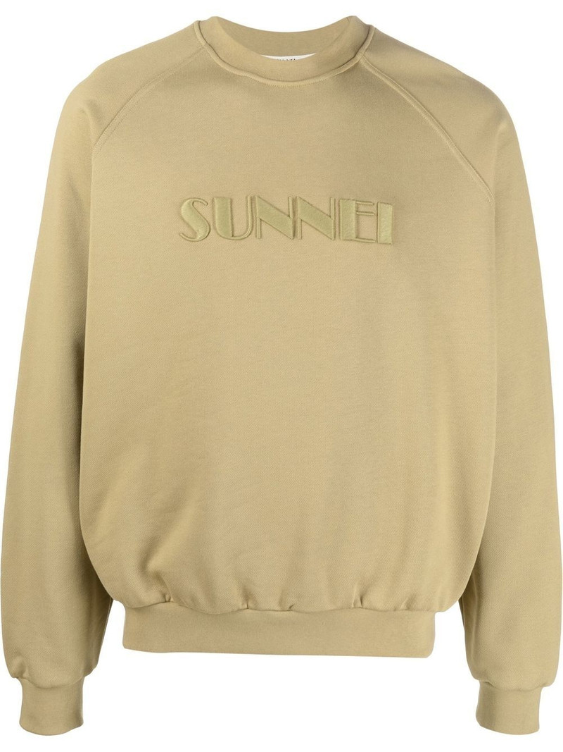 logo-embroidered crew-neck sweatshirt 1