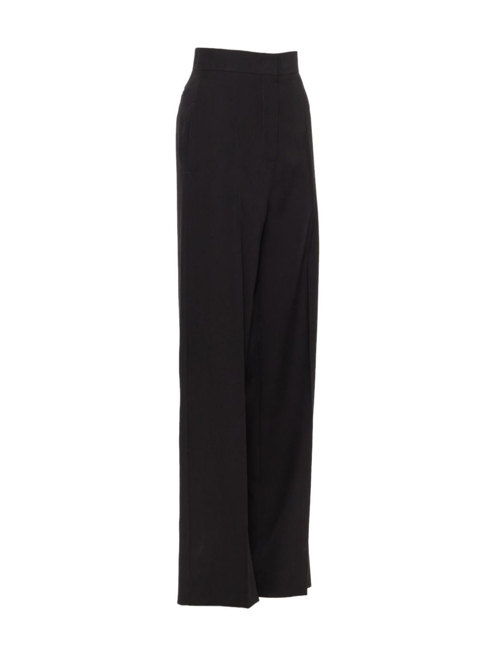 high-waisted wool trousers - 2