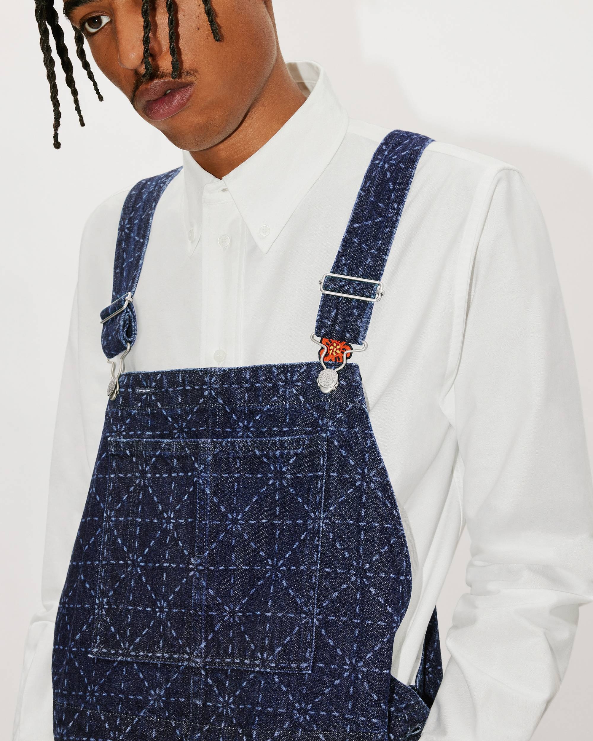 【送料&関税込】Kenzo Cotton Dungarees KENZO KIDS - Teen Dark Blue Denim KOTORA Dungarees
