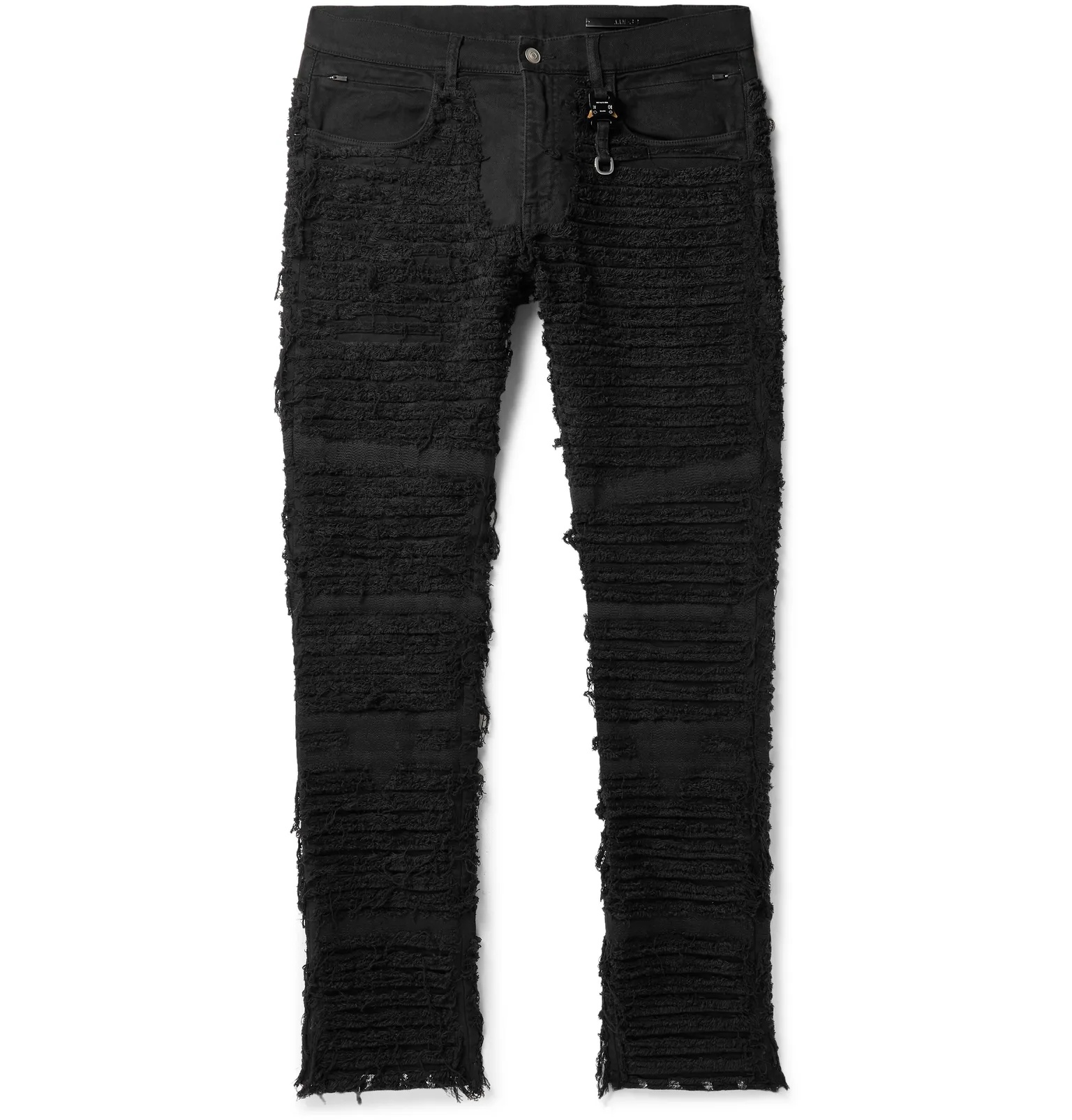 + Blackmeans Skinny-Fit Distressed Stretch-Denim Jeans - 1