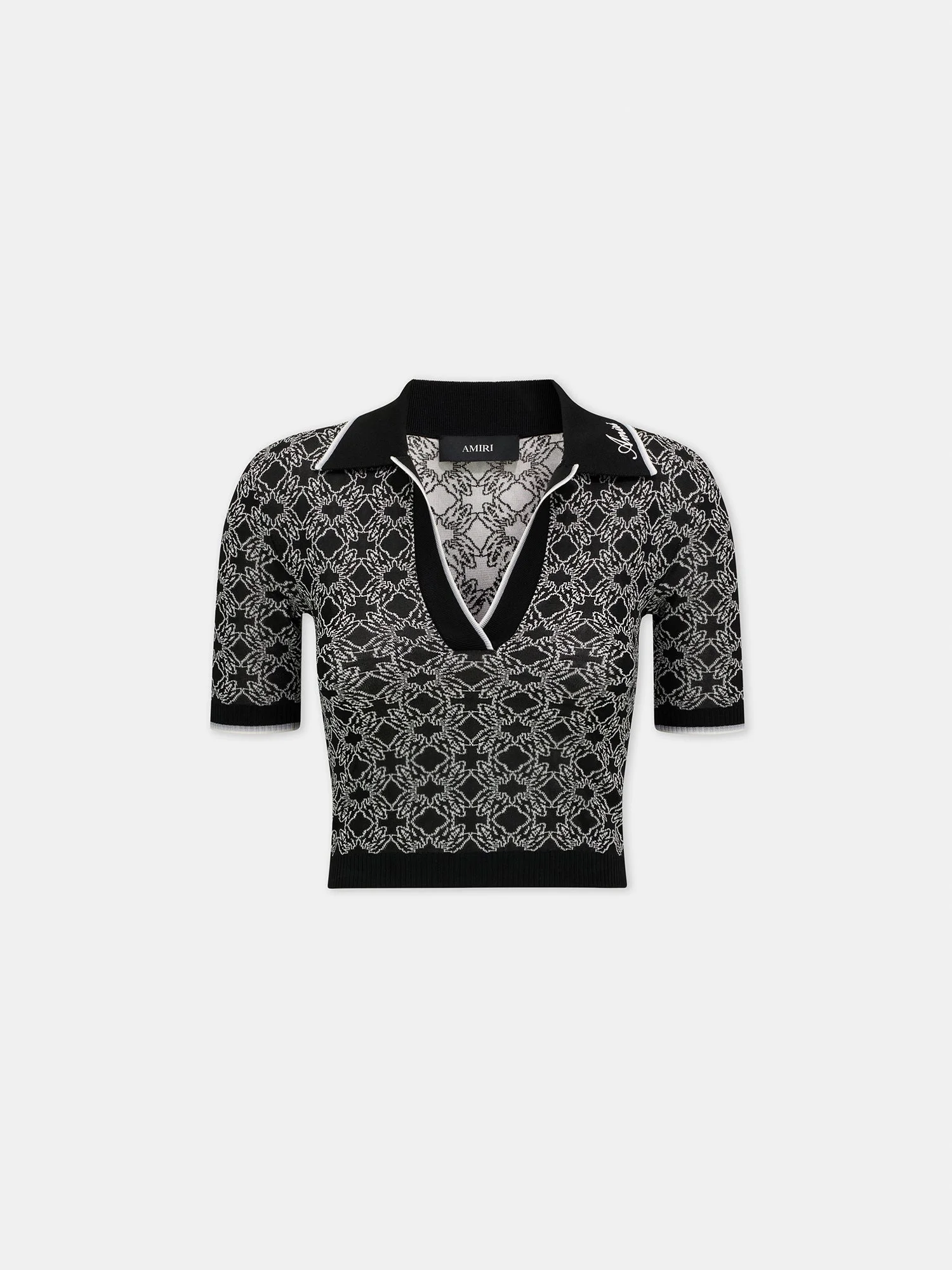 WOMEN'S MA QUAD KNIT SHORT SLEEVE POLO - 1