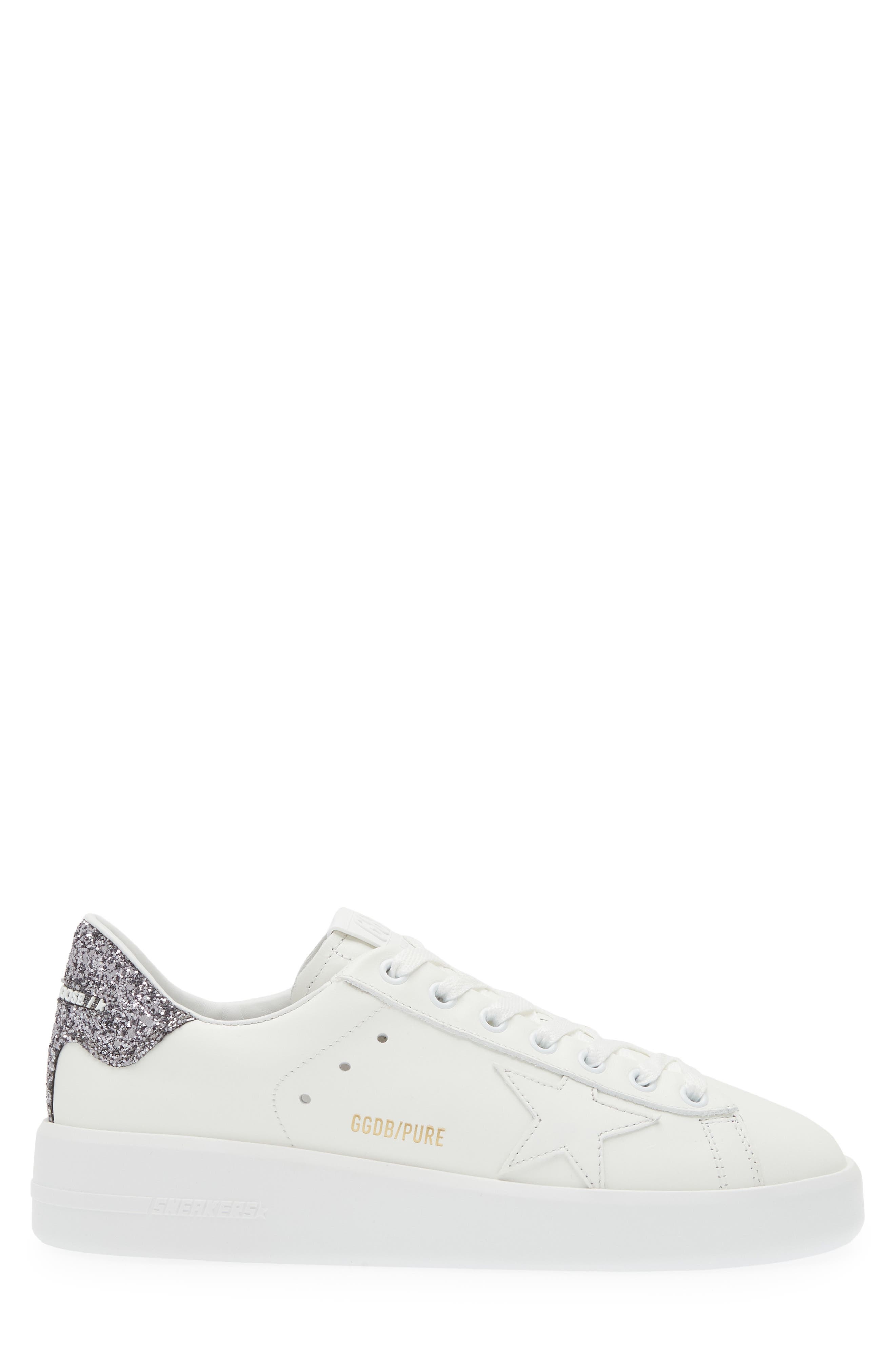 Golden Goose Purestar Low Top Sneaker in White/Anthracite at Nordstrom - 3