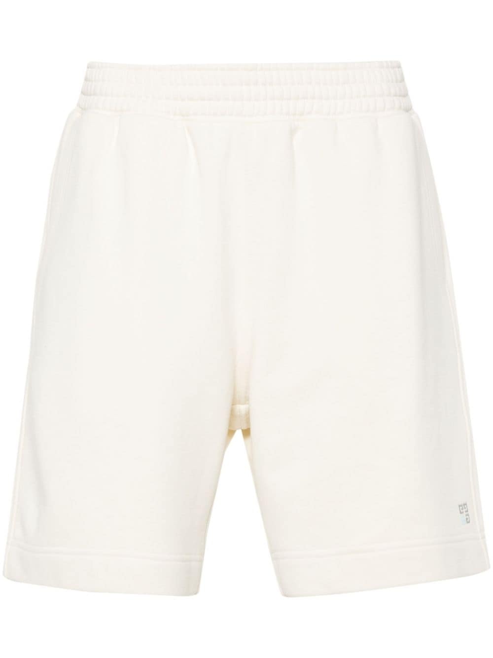 embroidered-logo cotton bermuda shorts - 1