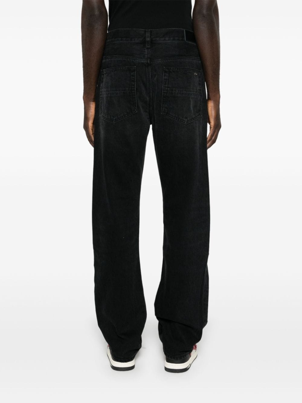 Bandana Repair mid-rise straight-leg jeans - 4