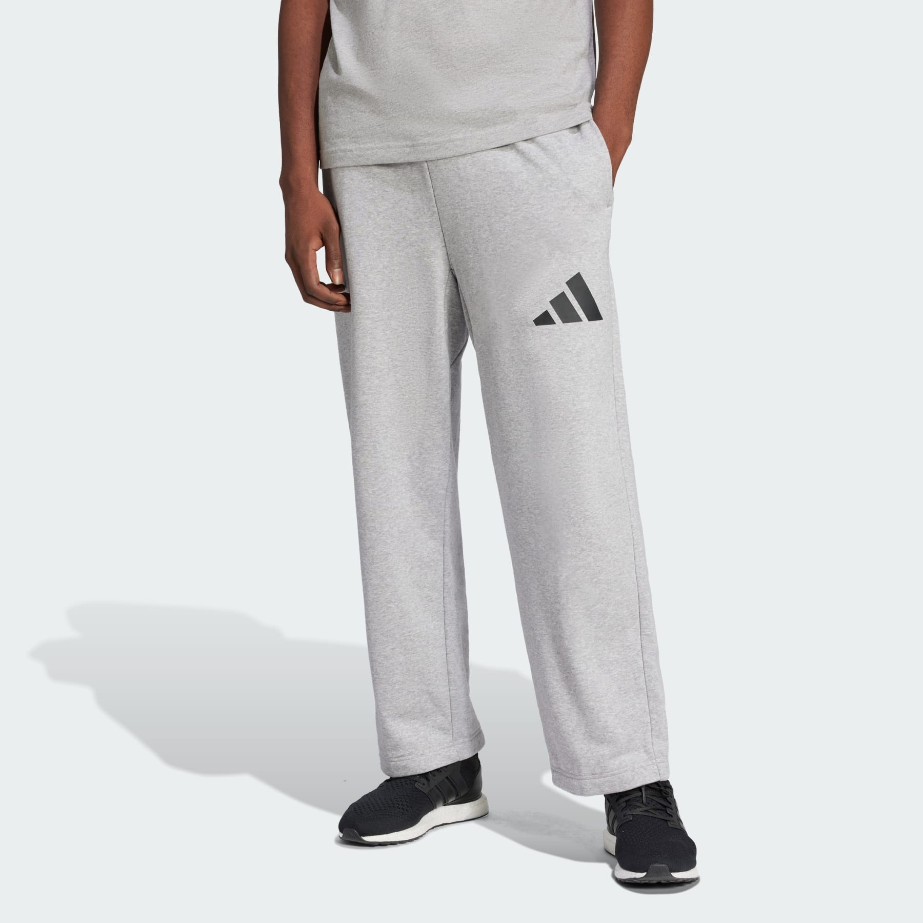 Essentials Wide Leg 3 Bar Logo Pants - 2