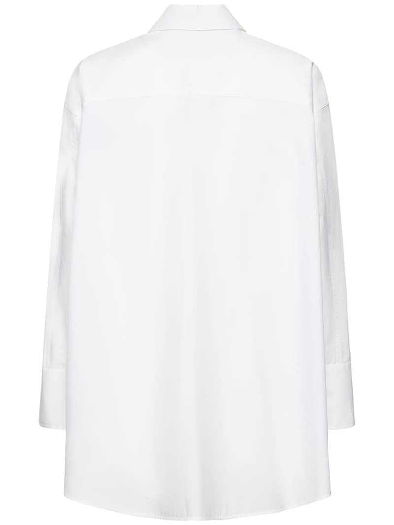 Cotton poplin oversized shirt - 6