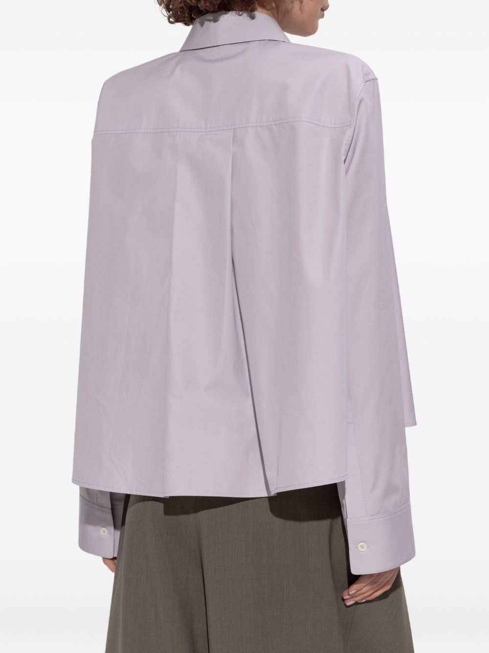Anagram-embroidered shirt - 4