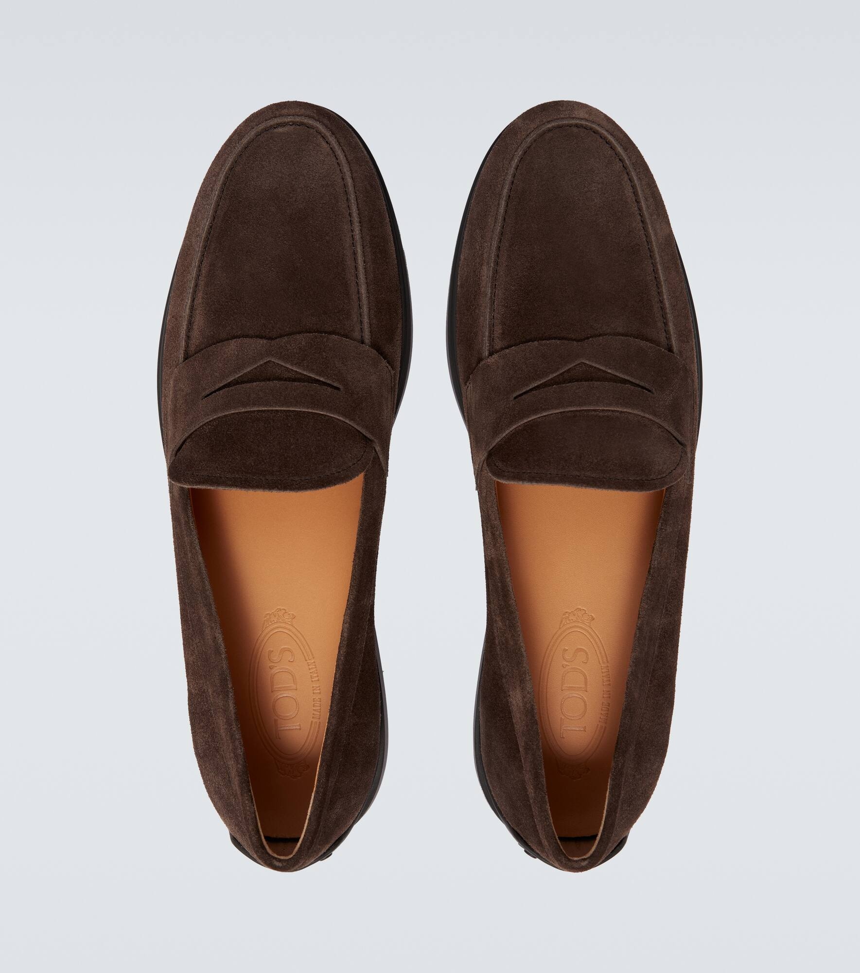Suede penny loafers - 4