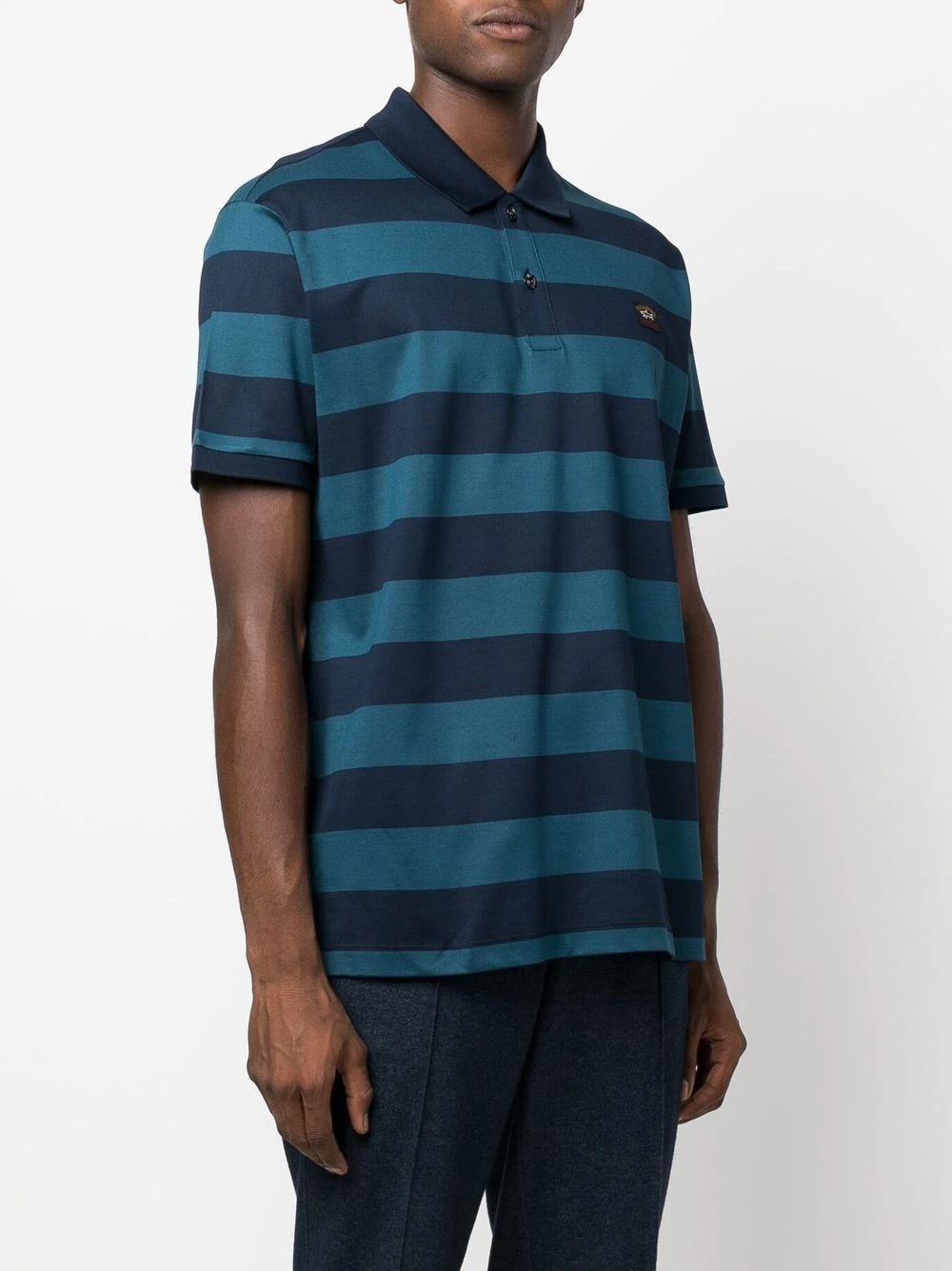 stripe-print polo shirt - 3