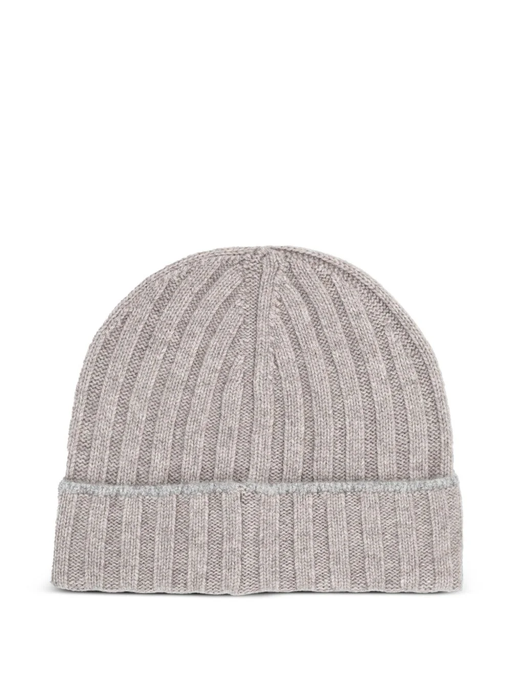 ribbed-knit cashmere beanie hat - 1