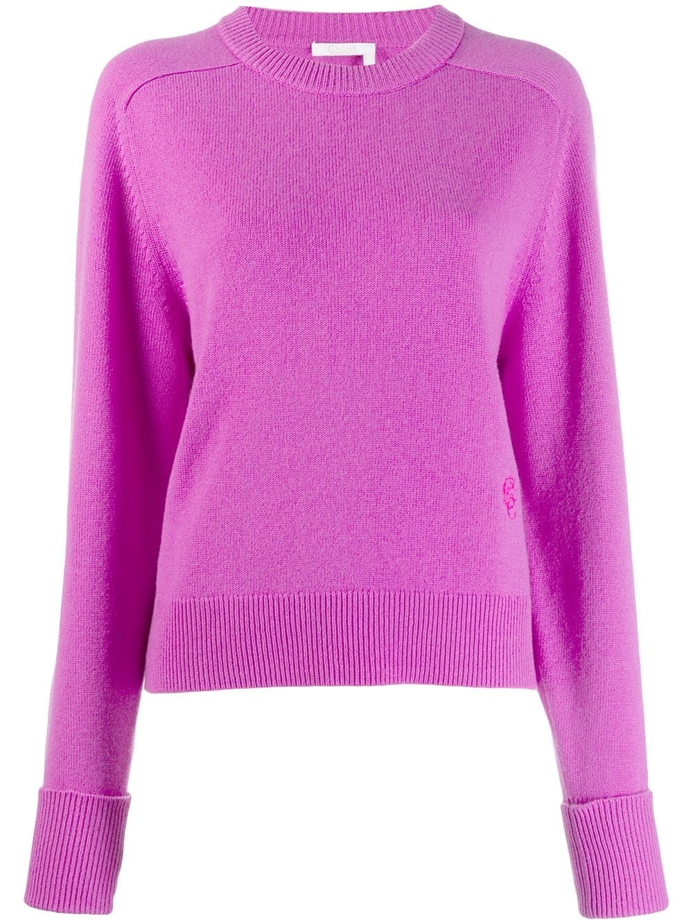 cashmere knitted jumper - 1