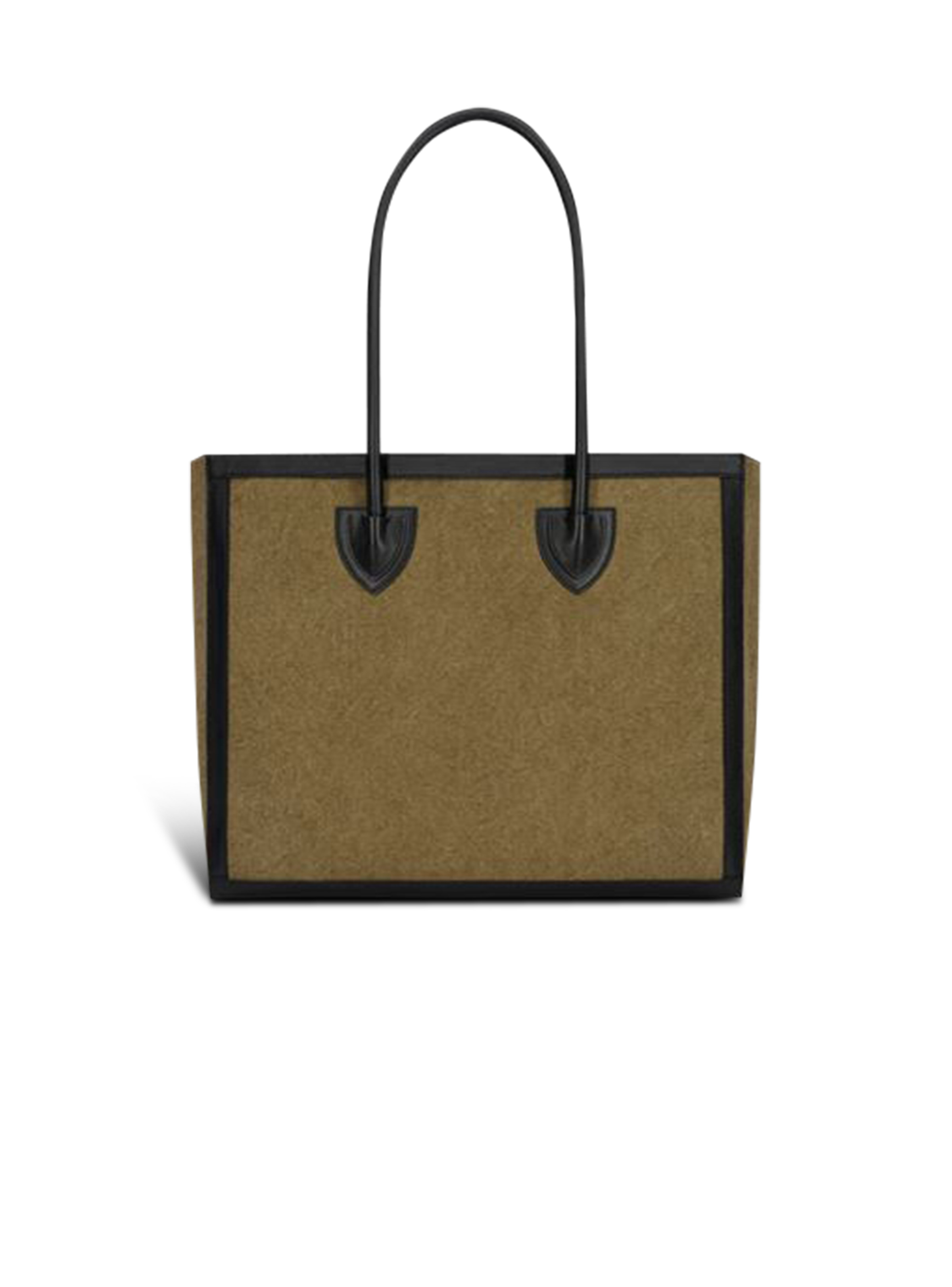 Canvas B-Army 42 tote with leather panels - 4