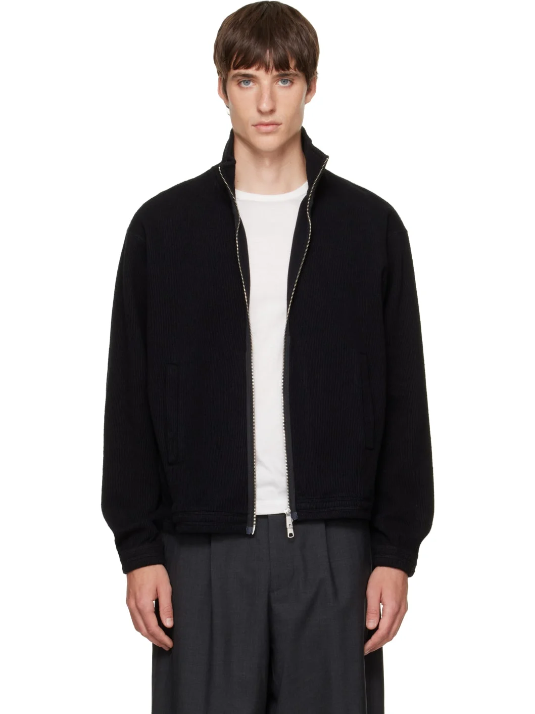 Black Covet Full Zip Sweater - 1