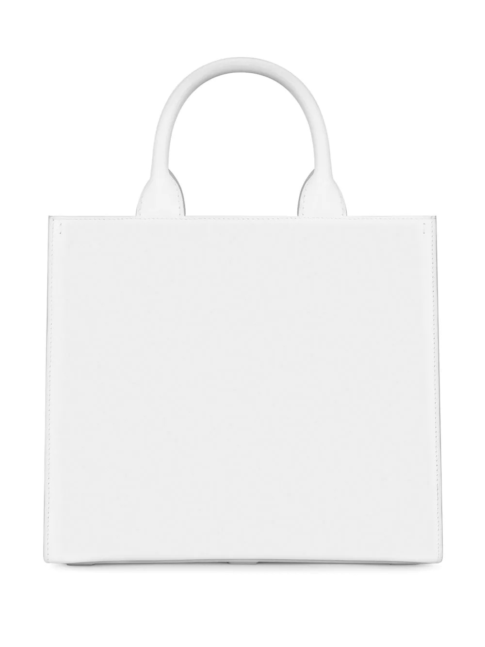 embossed-logo leather tote bag - 3