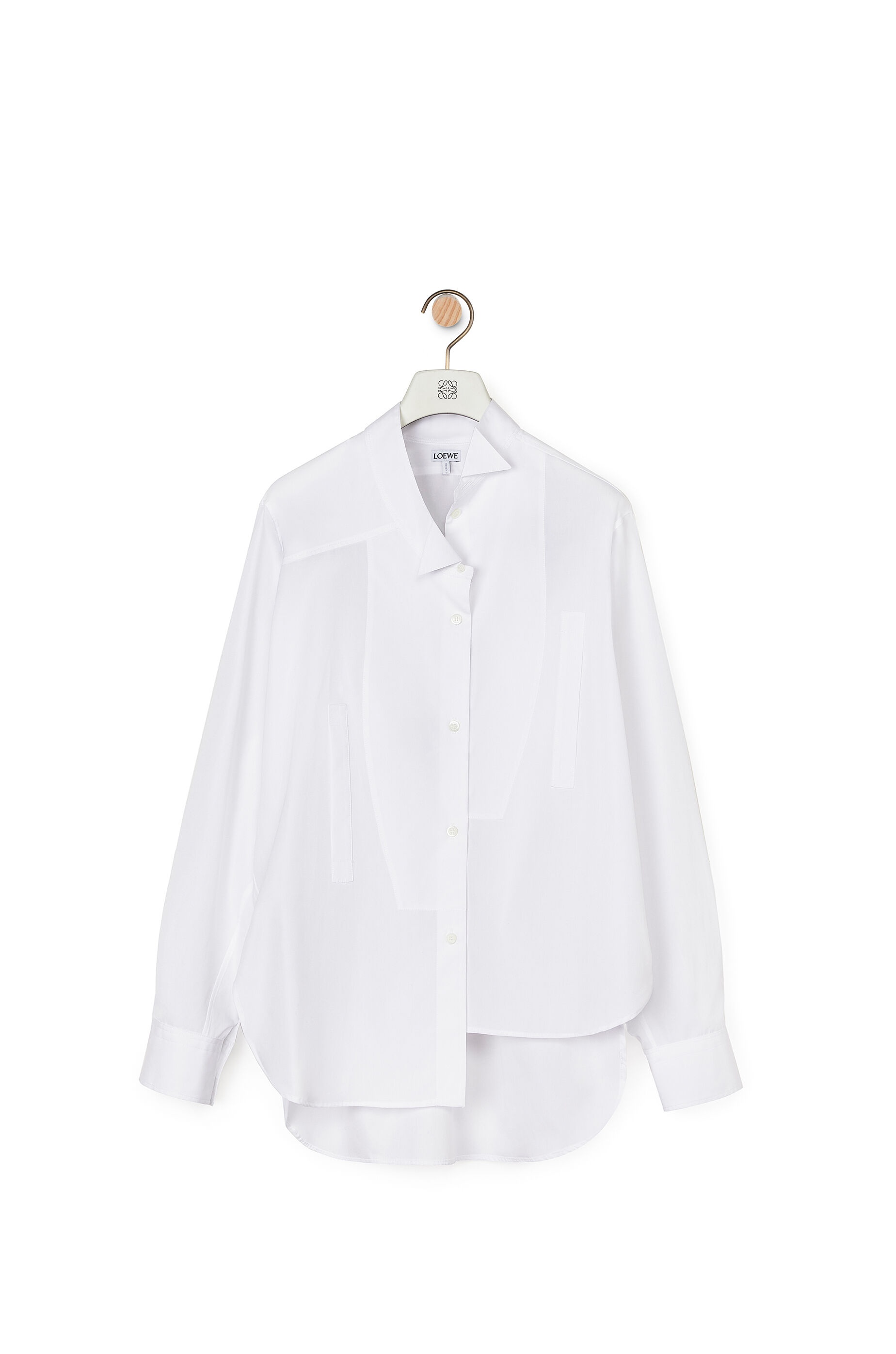 Asymmetric shirt in cotton - 1