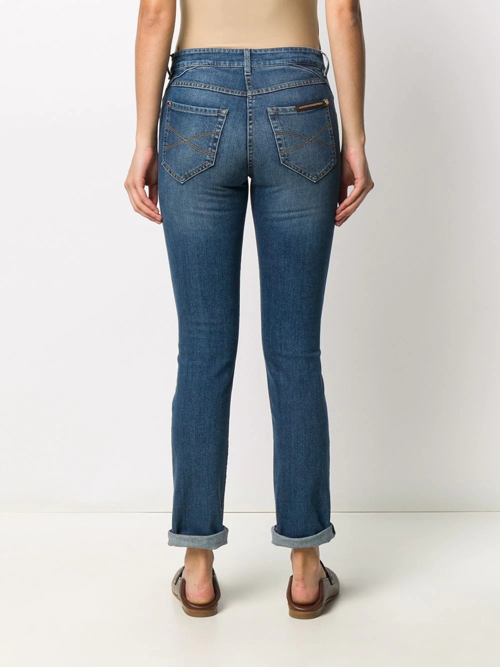 high waist straight leg jeans - 4