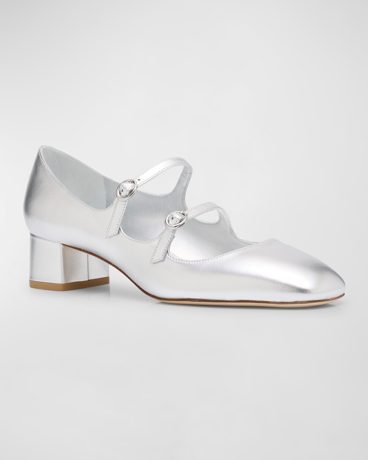 Benni Metallic Mary Jane Pumps - 3