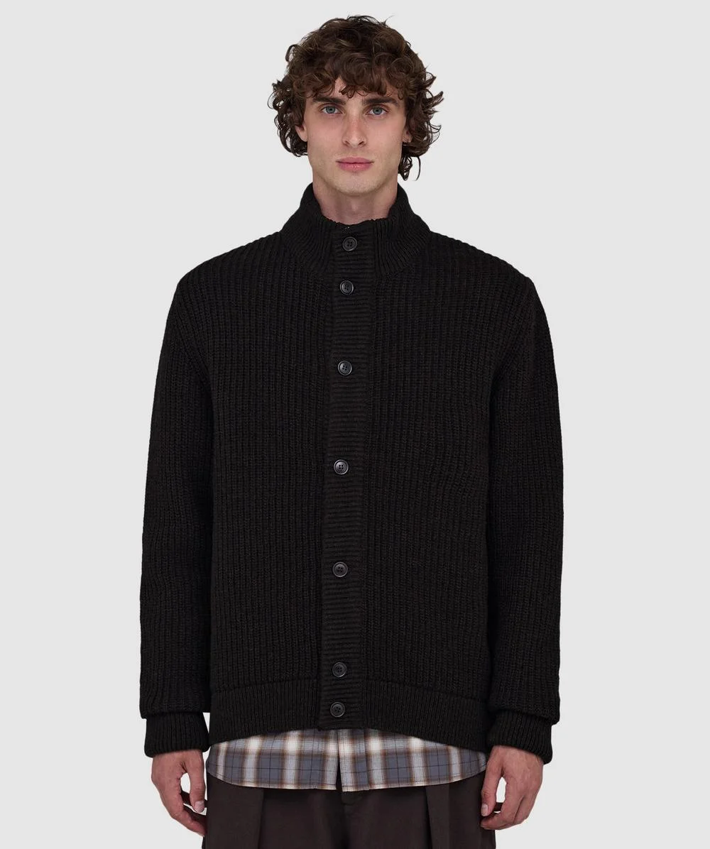 Mordale knitted button through sweater - 1