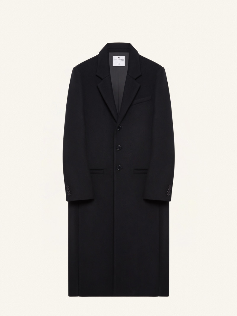 ZIPPED SLEEVES WOOL TAILORED COAT 1