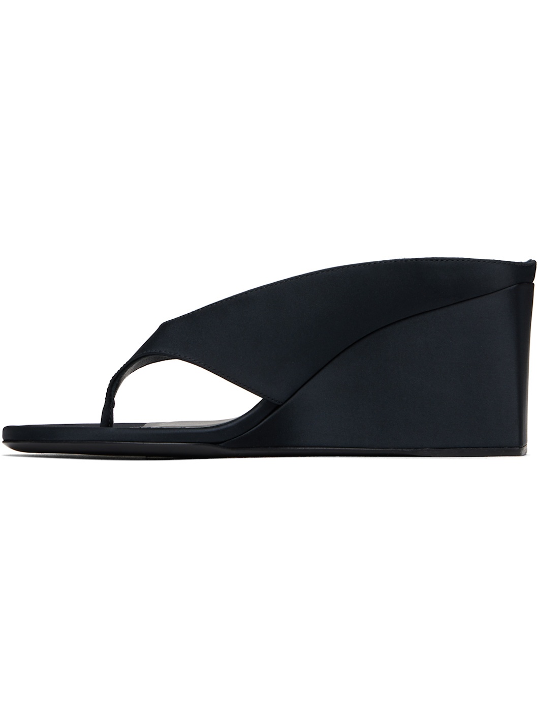 Black Cube Thong Mules - 3