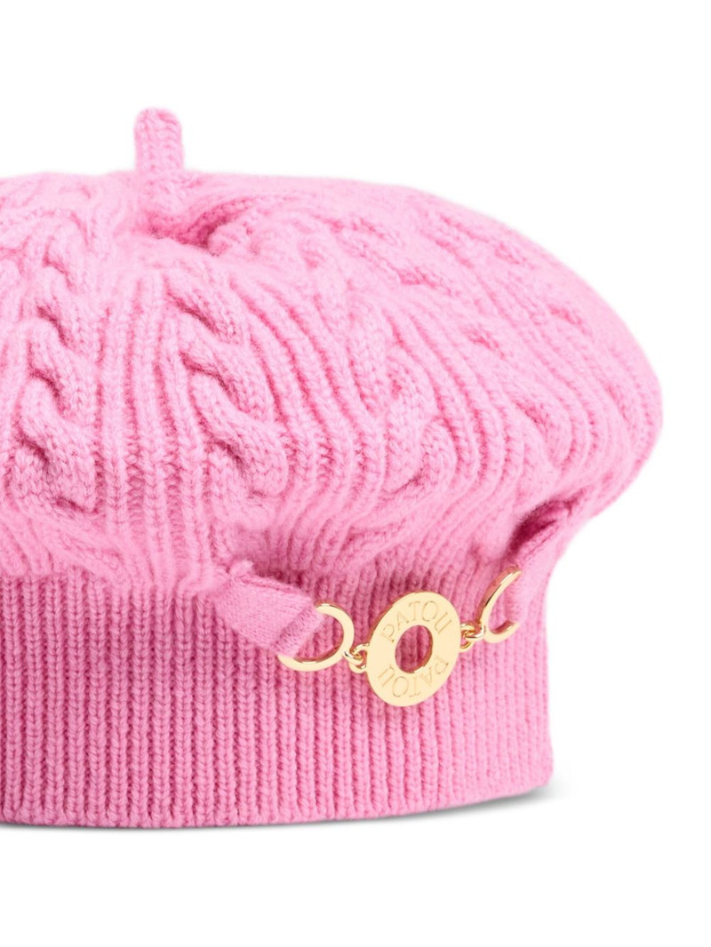 PATOU cable-knit beret outlook