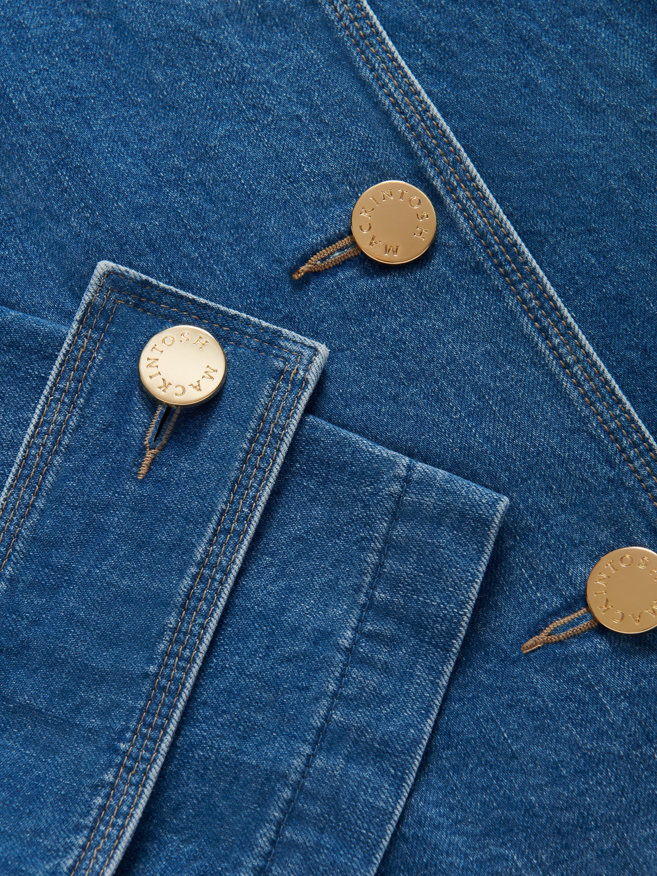 Humbie Collarless Denim Jacket - 8