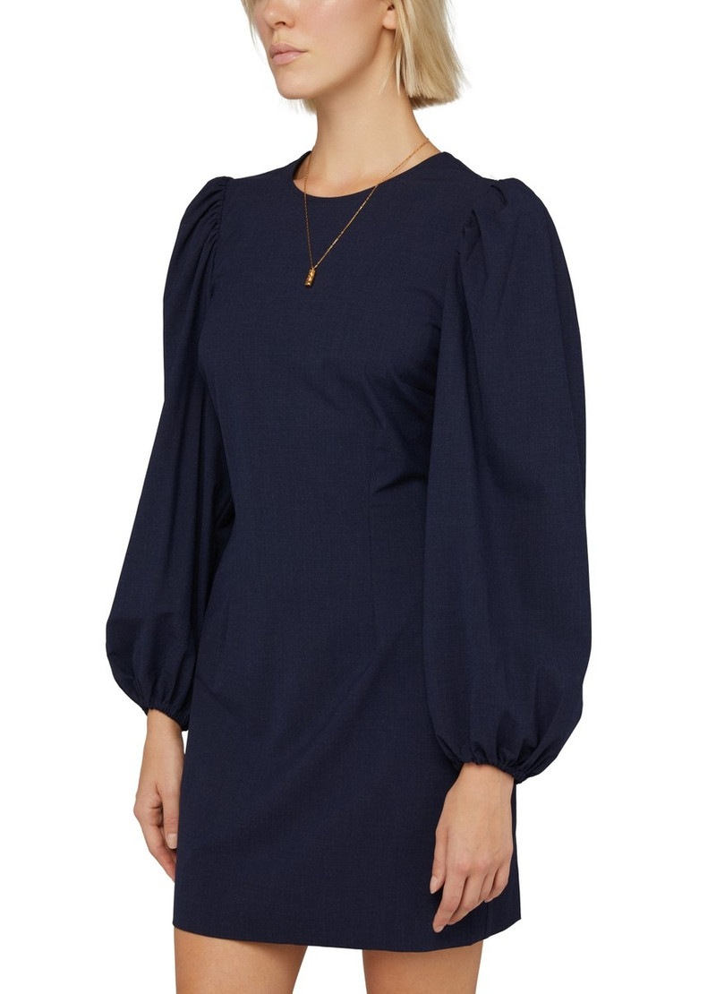 Drapey Melange Open Back Mini Dress 4