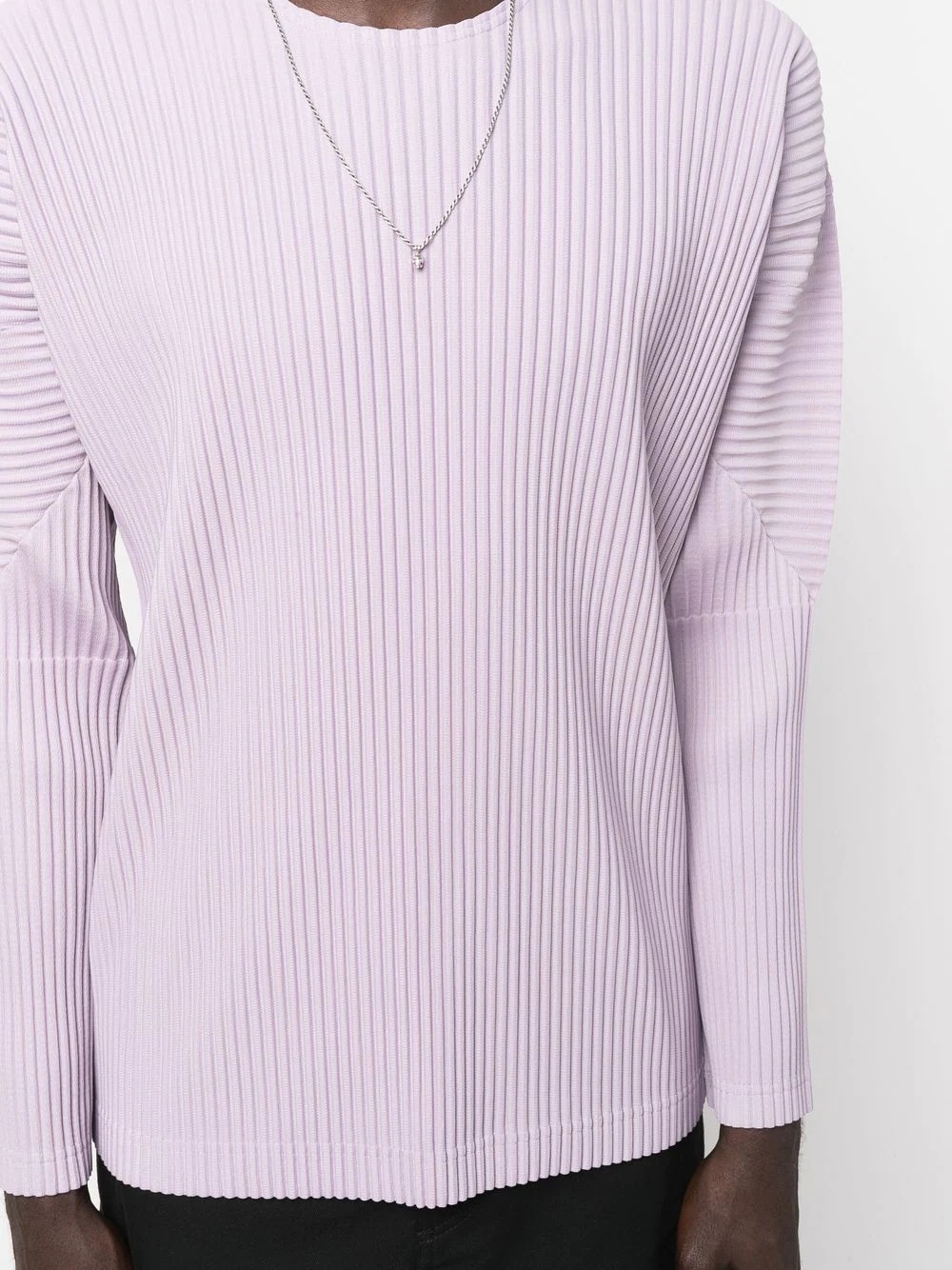 pleated long-sleeve T-shirt - 5