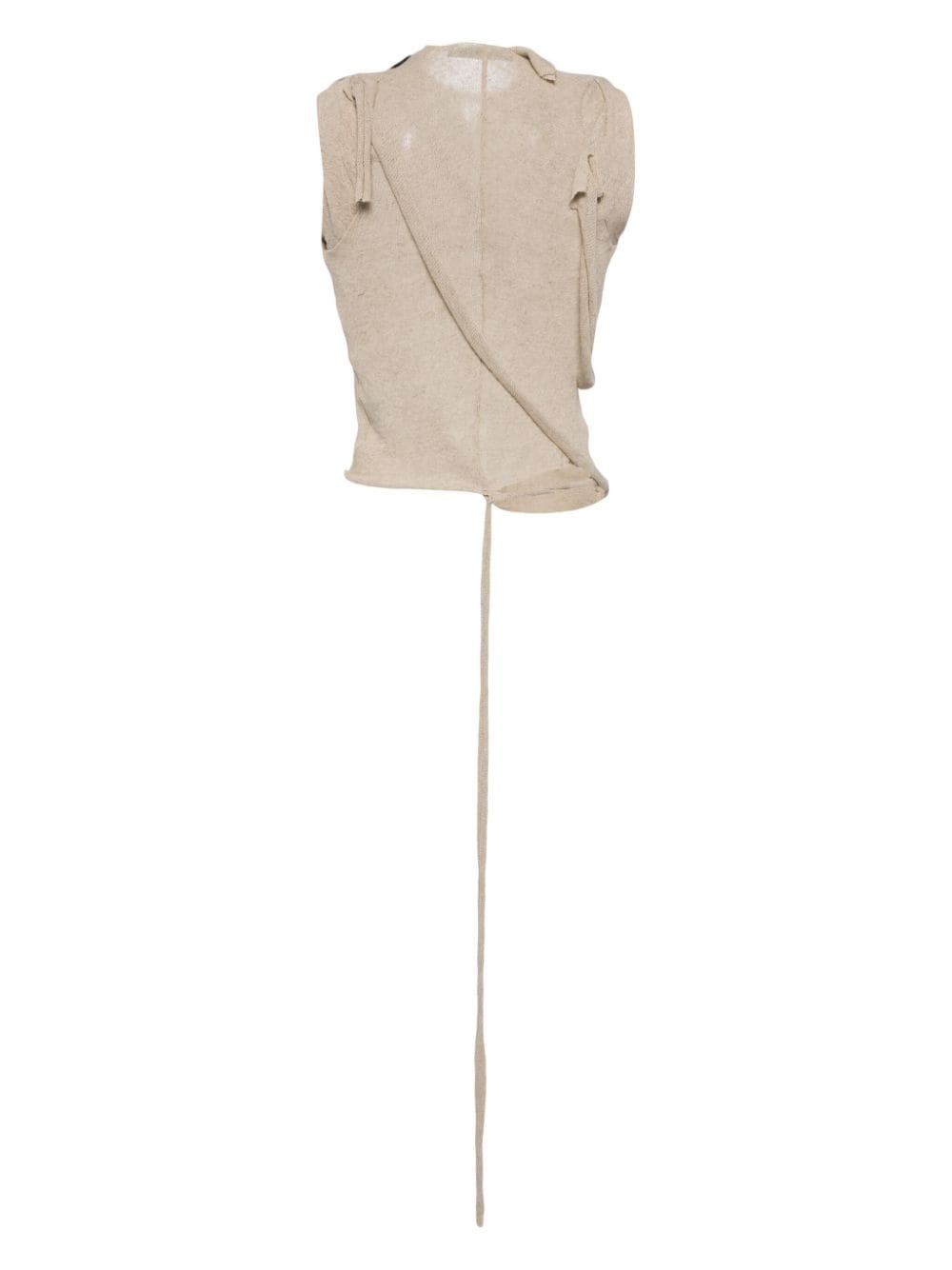 strap-detail sleeveless top - 2