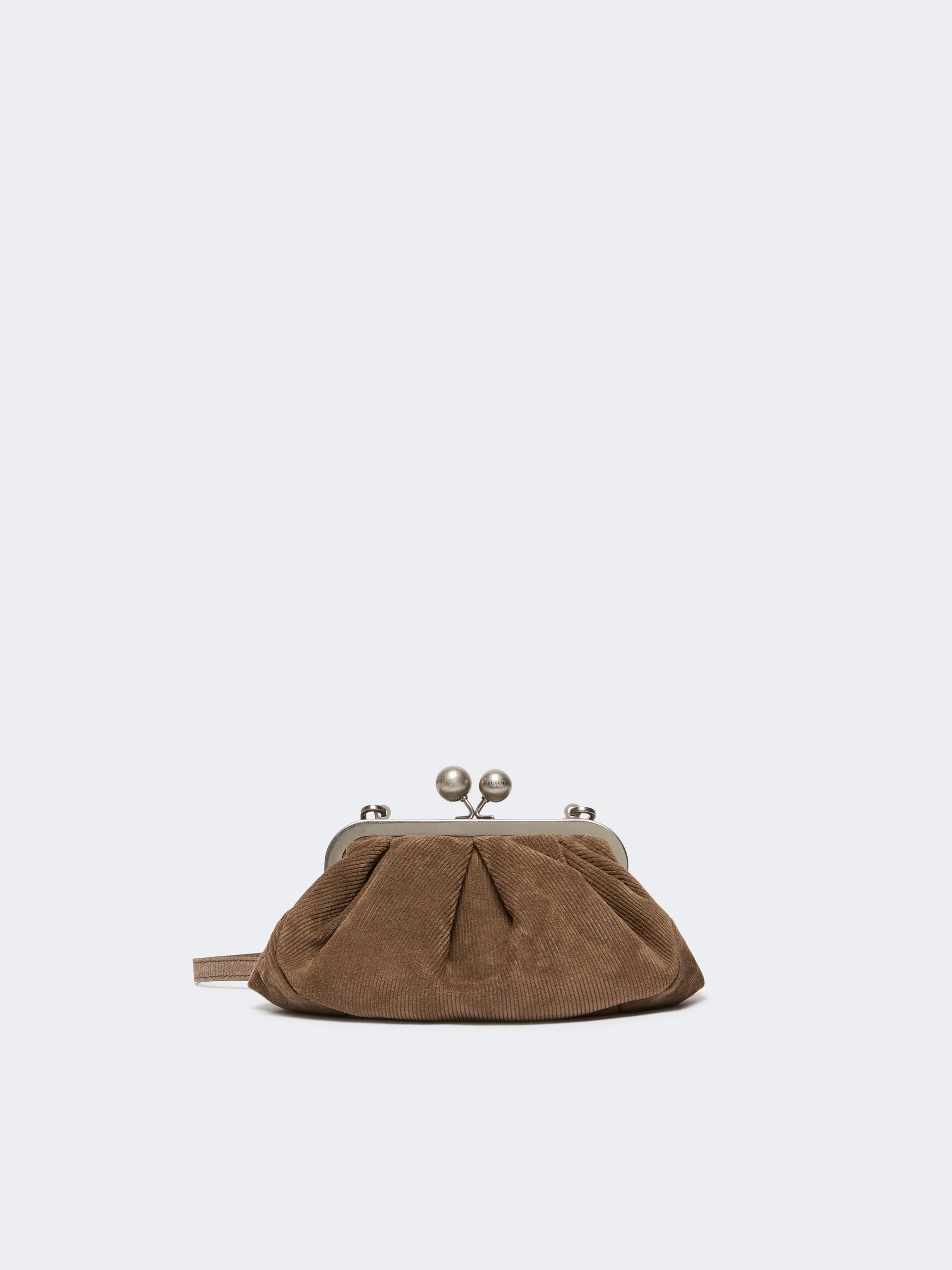 NERINE Small split calfskin Pasticcino Bag - MUD - 1