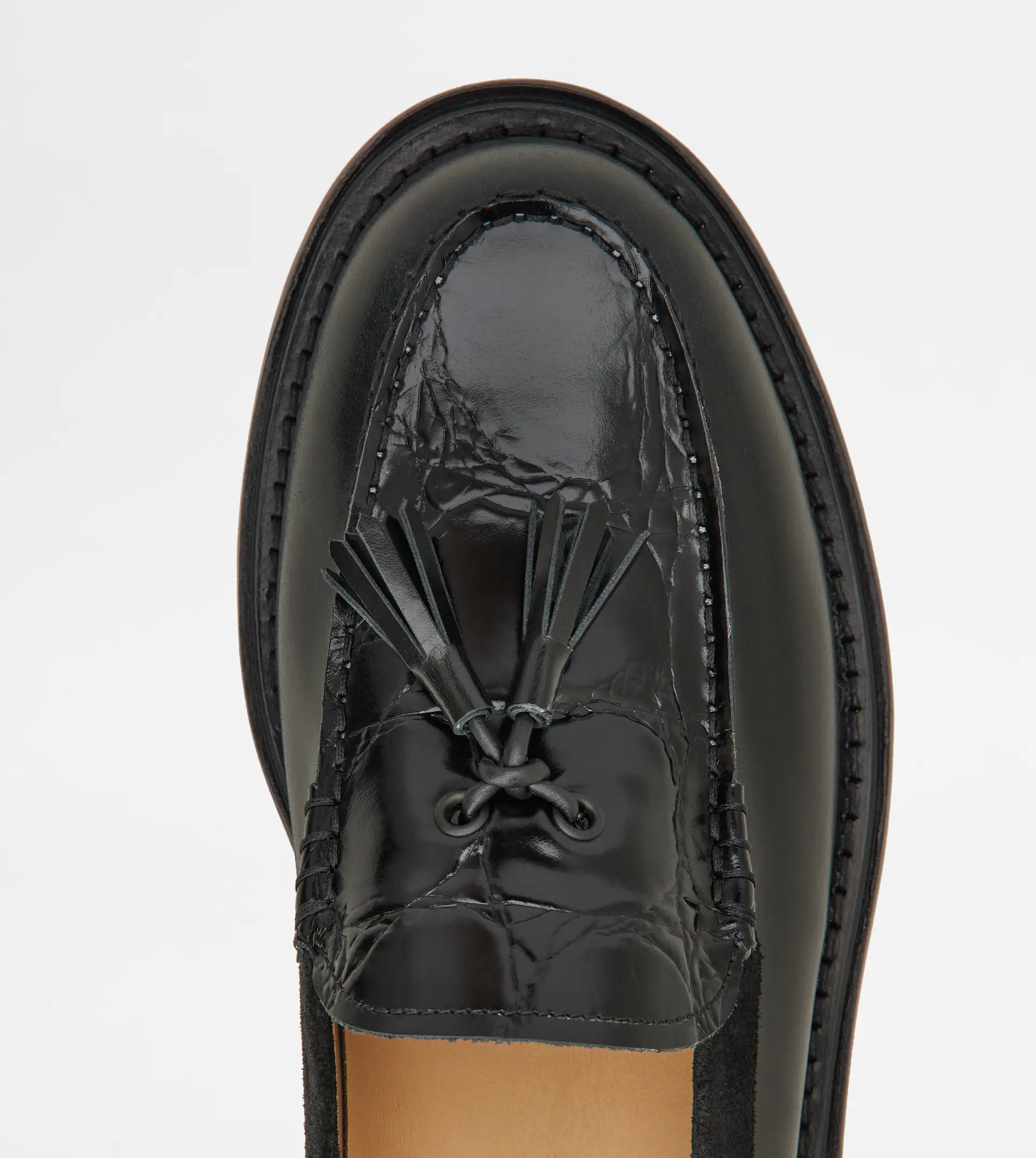 LOAFERS IN LEATHER - BLACK - 5