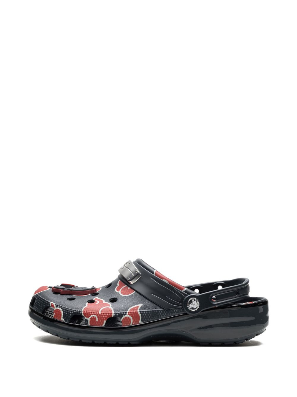 cloud-print heel-strap clogs - 3