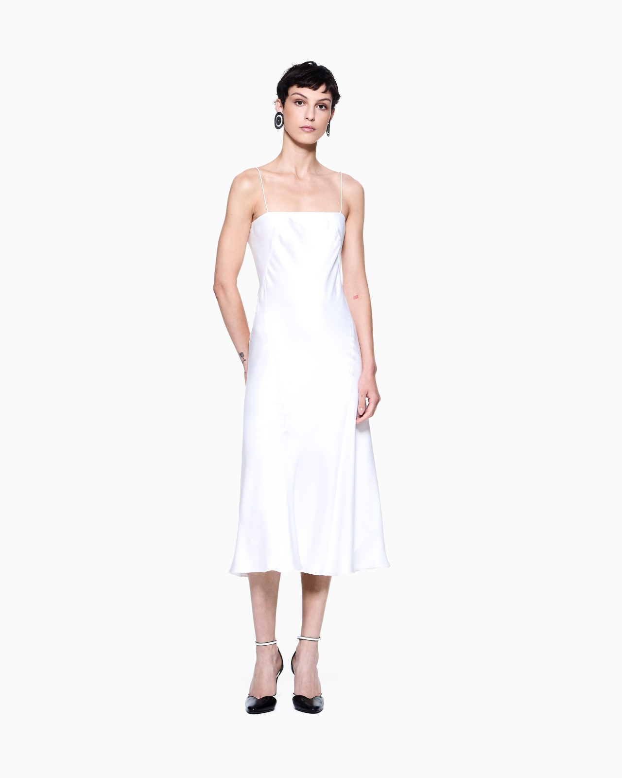 MIDI DRESS IN DOUBLE-SIDED SILK SATIN - 2