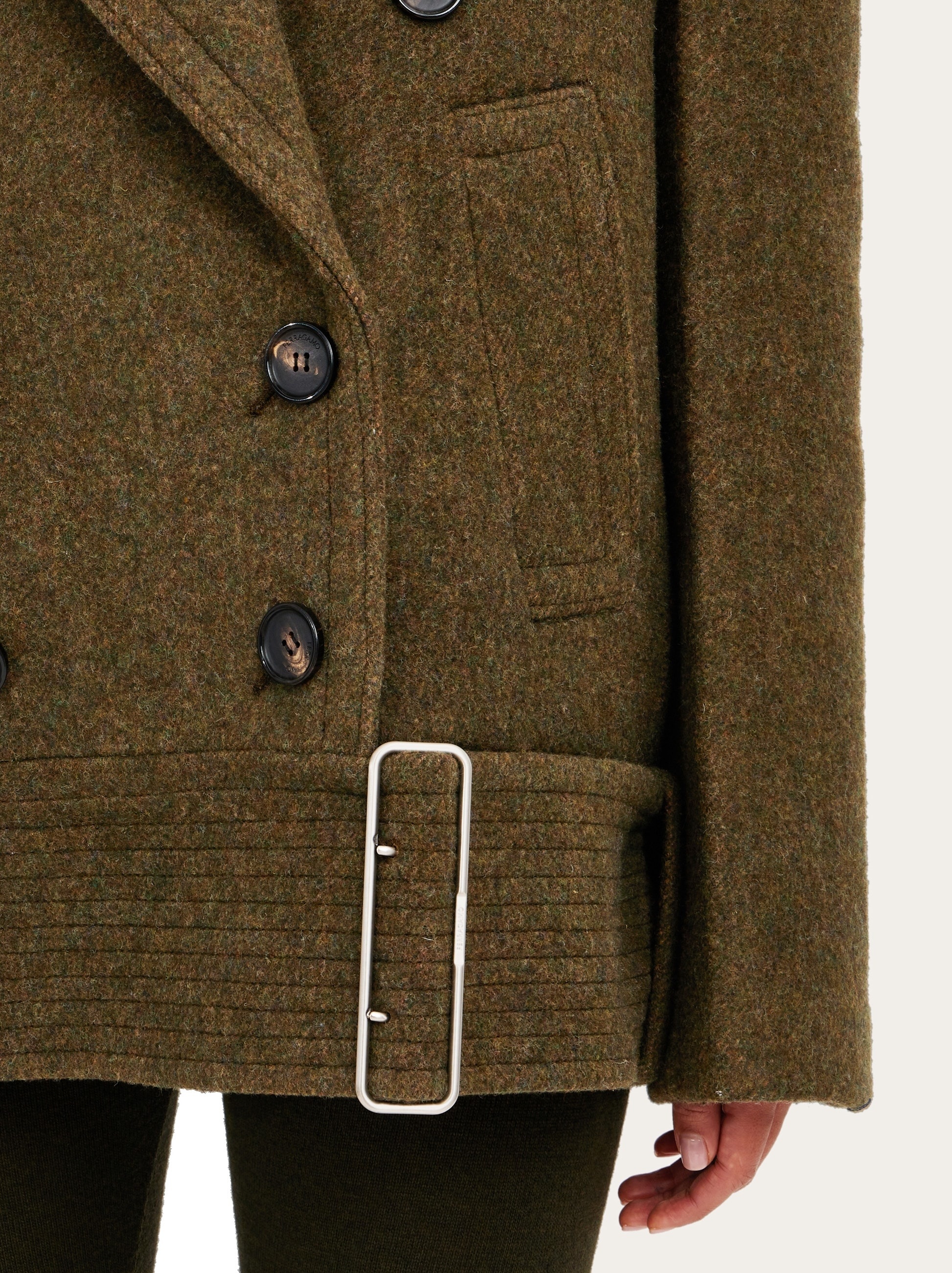 Double wool and cashmere peacoat - 4