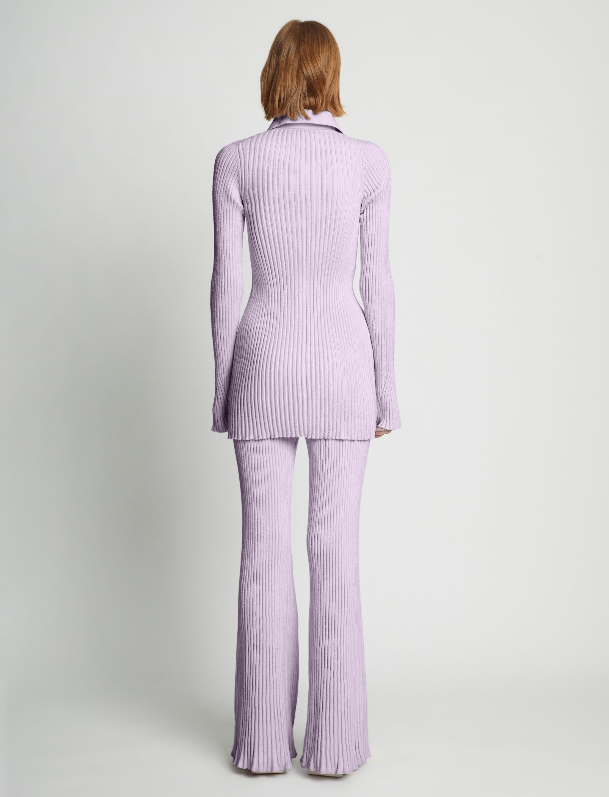 Velvet Rib Knit Pant - 4