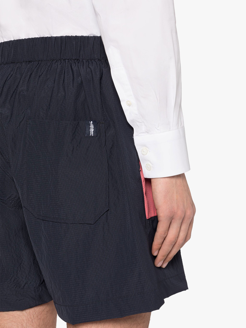 CAPTAIN NAVY SEERSUCKER SHORTS 5