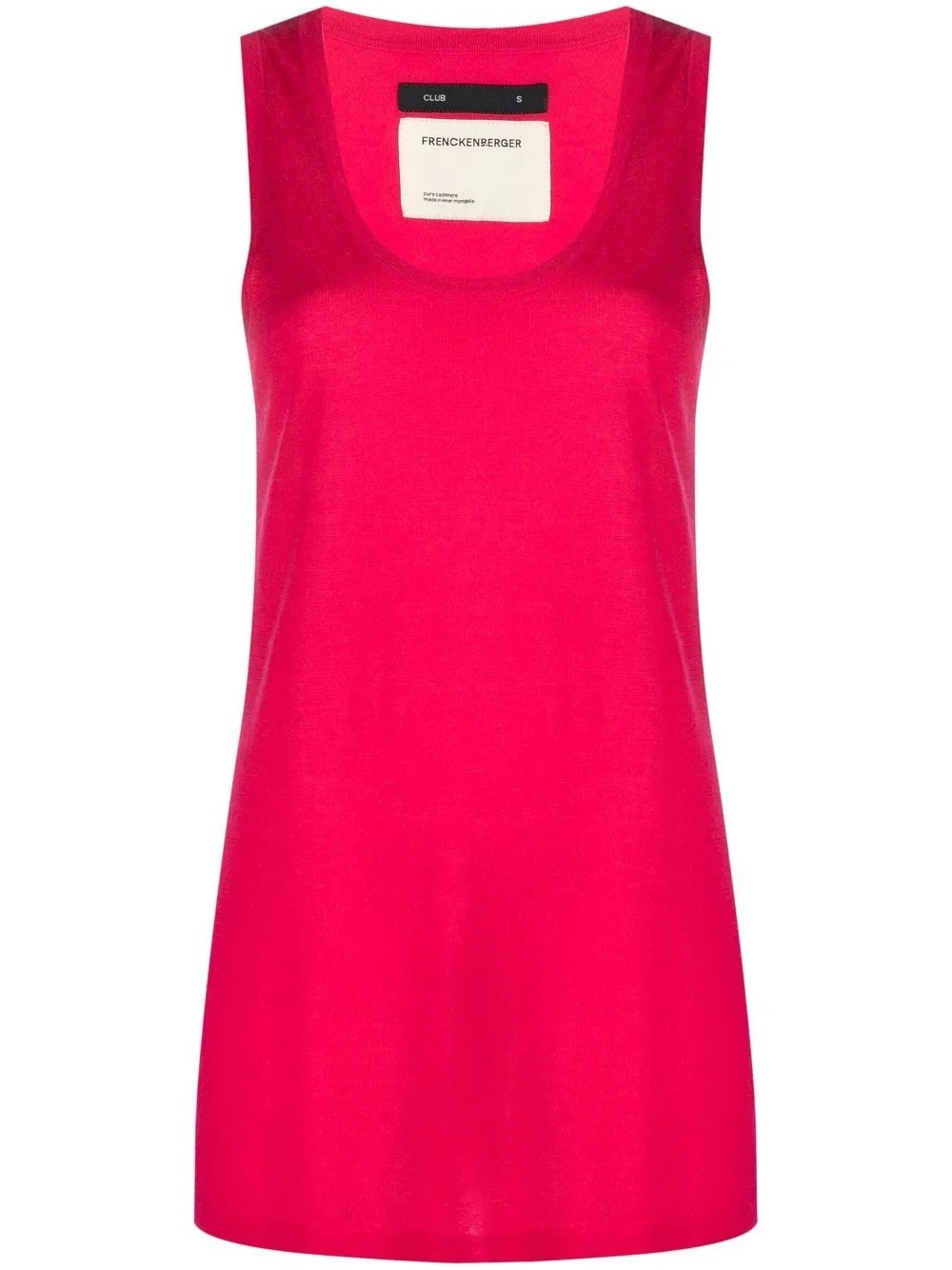 scoop neck tank top - 1