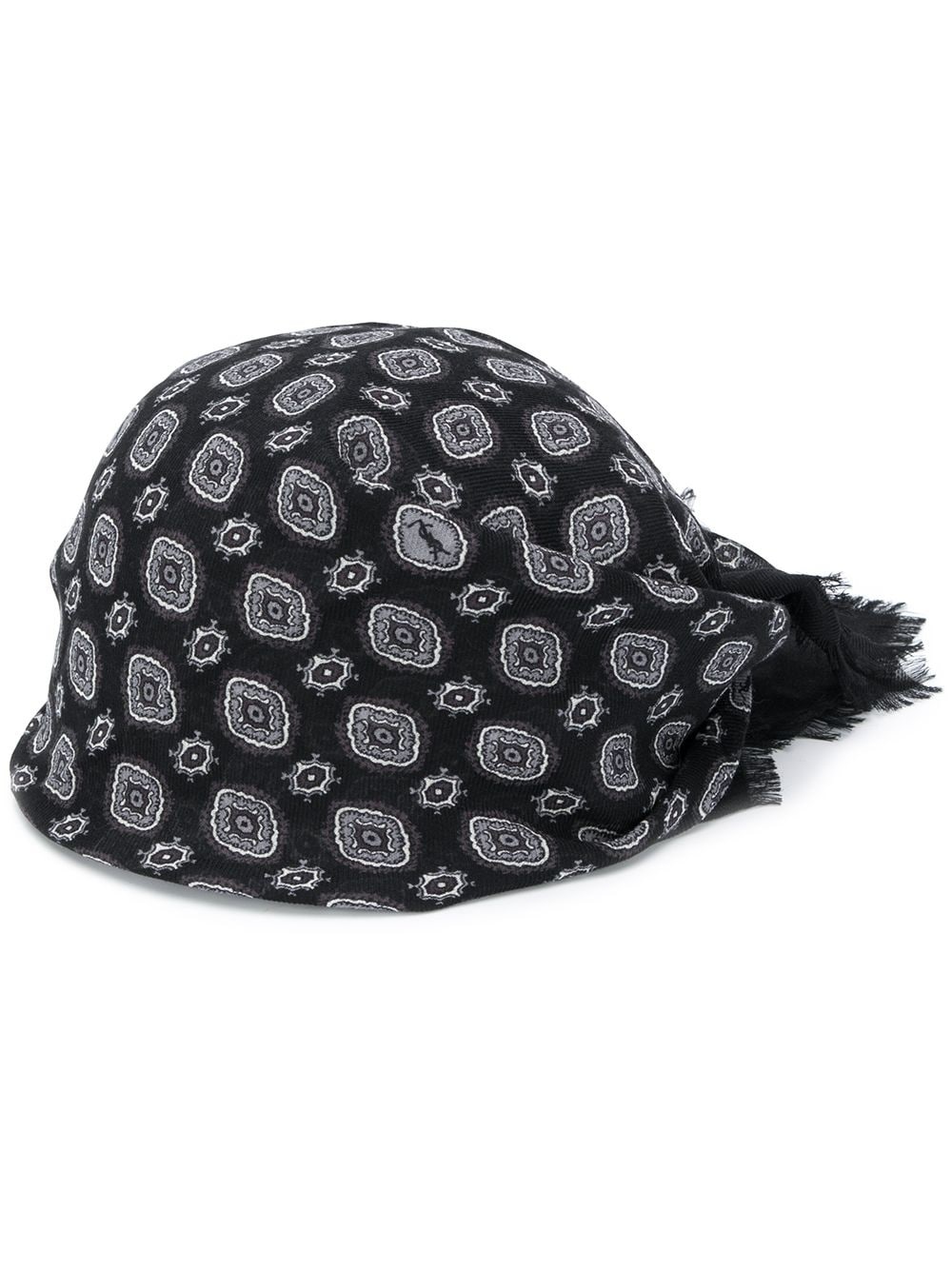 printed scarf hat - 1