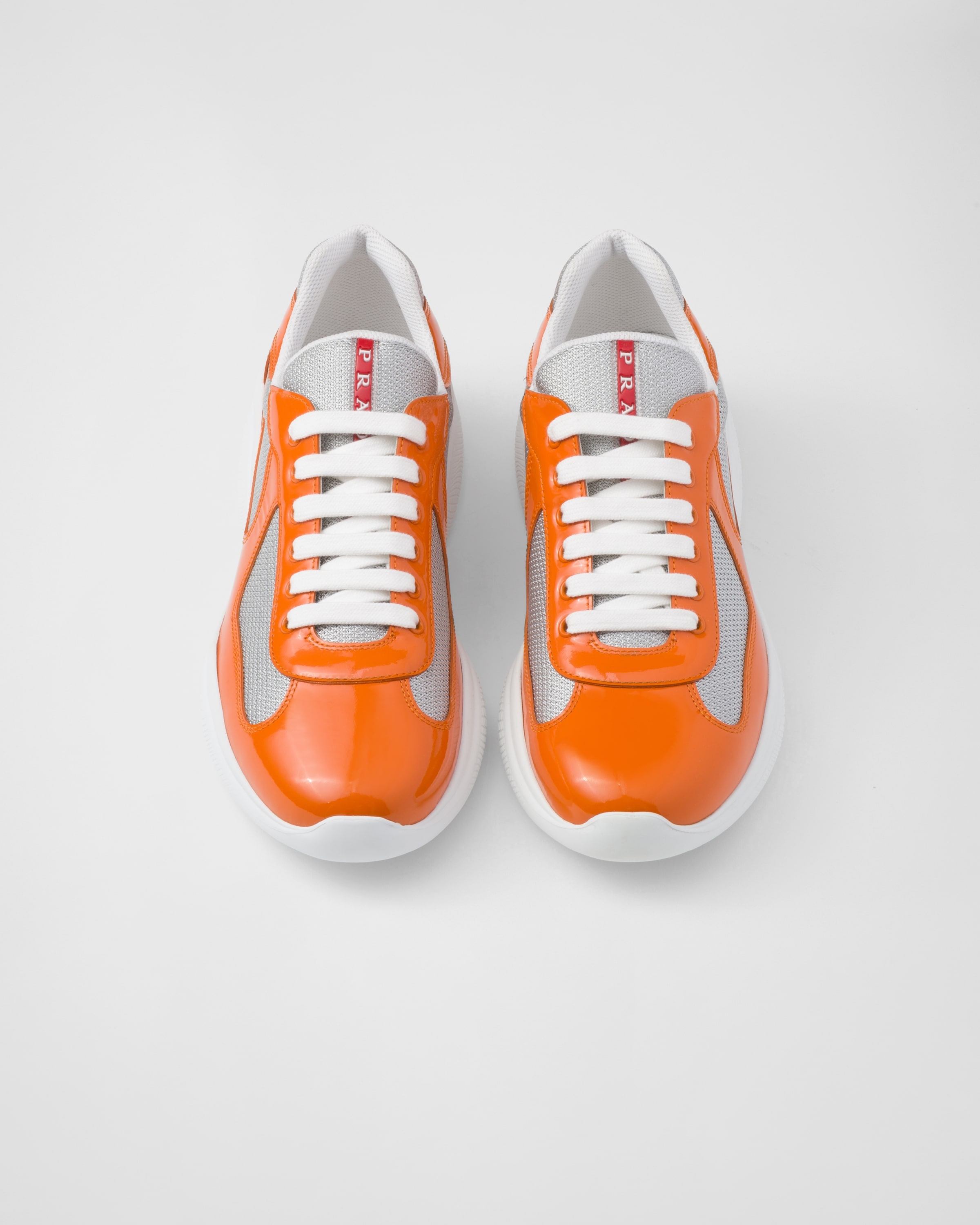 Patent leather and technical fabric Prada America's Cup sneakers - 3