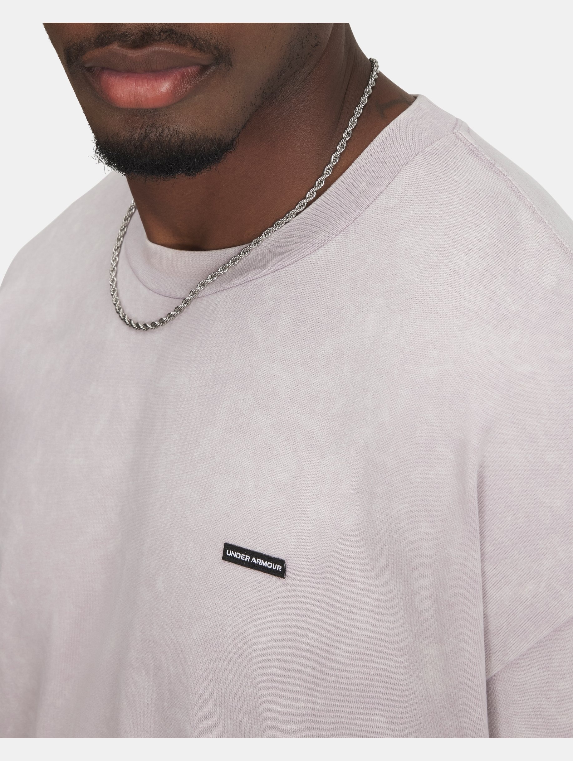 Men's UA Heavyweight Oversized Logo Wash Short Sleeve - 3