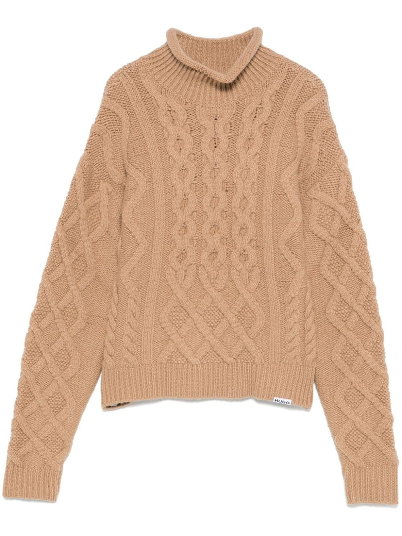 cable-knit sweater 1