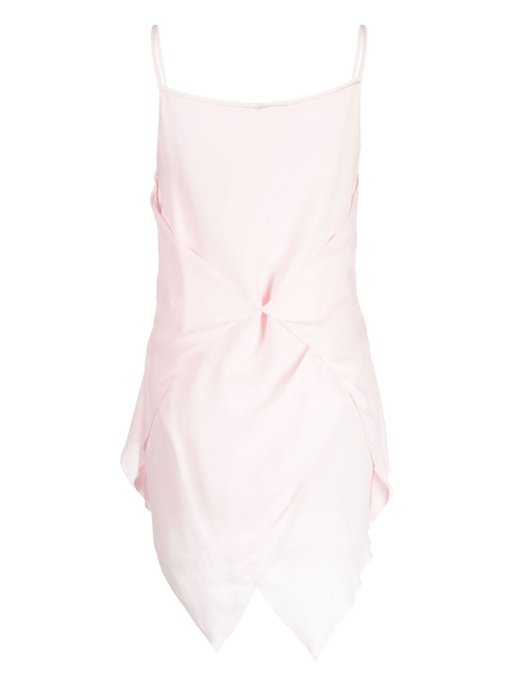 silk layered-design minidress - 2