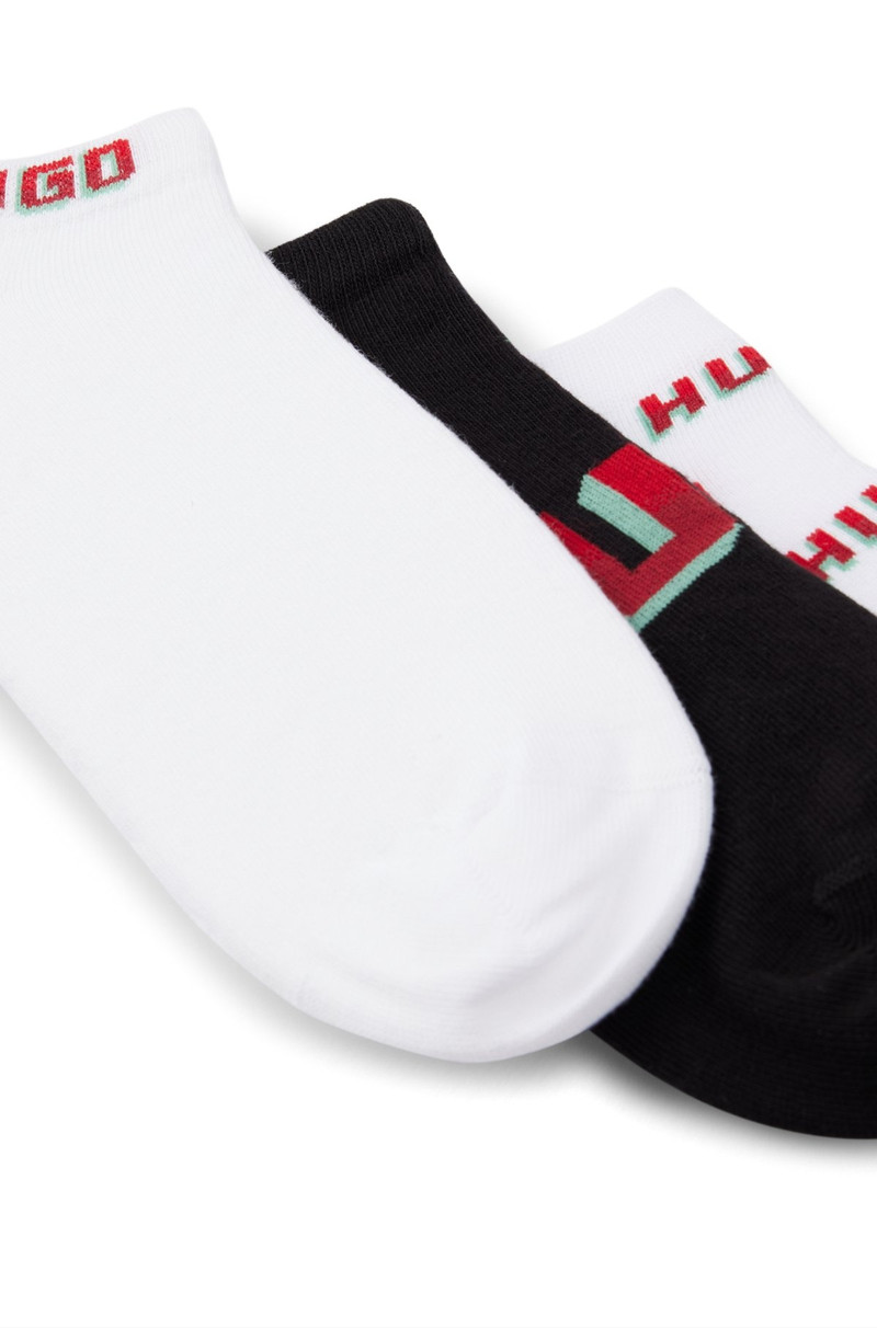 HUGO THREE-PACK OF ANKLE SOCKS WITH LOGOS outlook