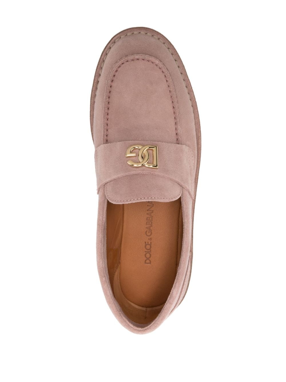 logo-plaque loafers - 4