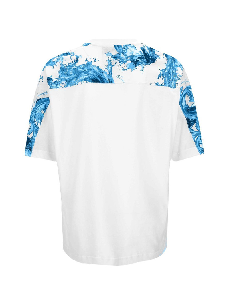 VERSACE JEANS COUTURE pattern-panel T-shirt outlook