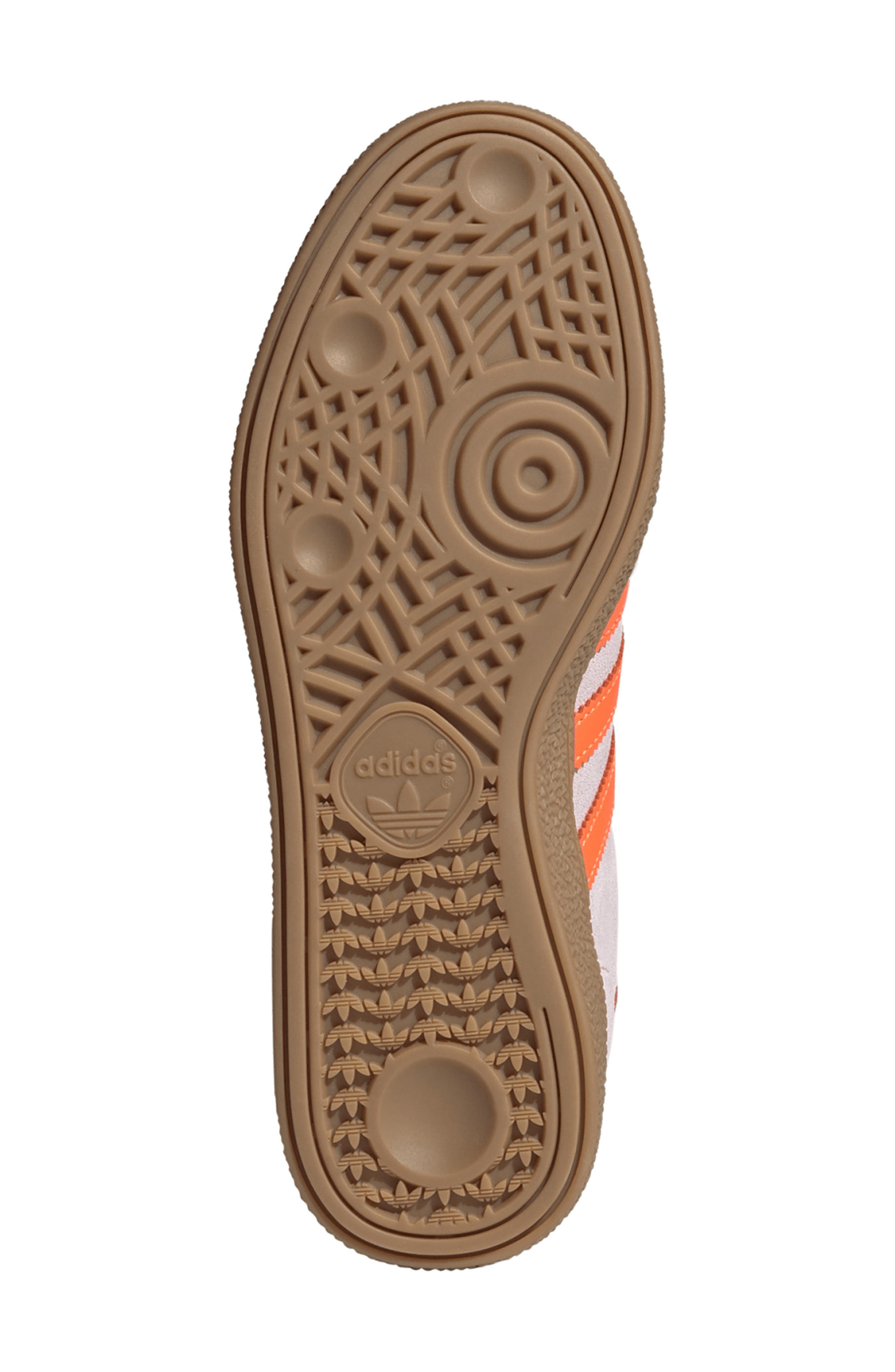 adidas Handball Spezial Sneaker in Clear Pink/Solar Orange/Gum at Nordstrom - 5
