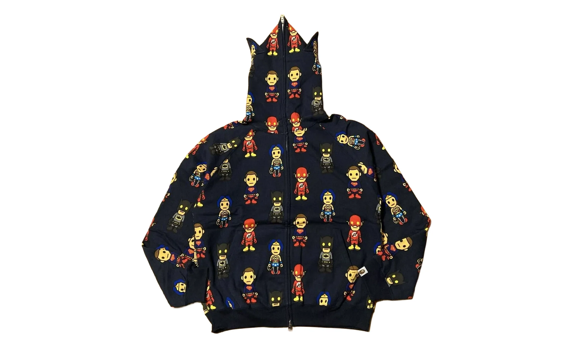 DC BATMAN SUPERMAN HOODIE "Navy" BAPE036 - 1