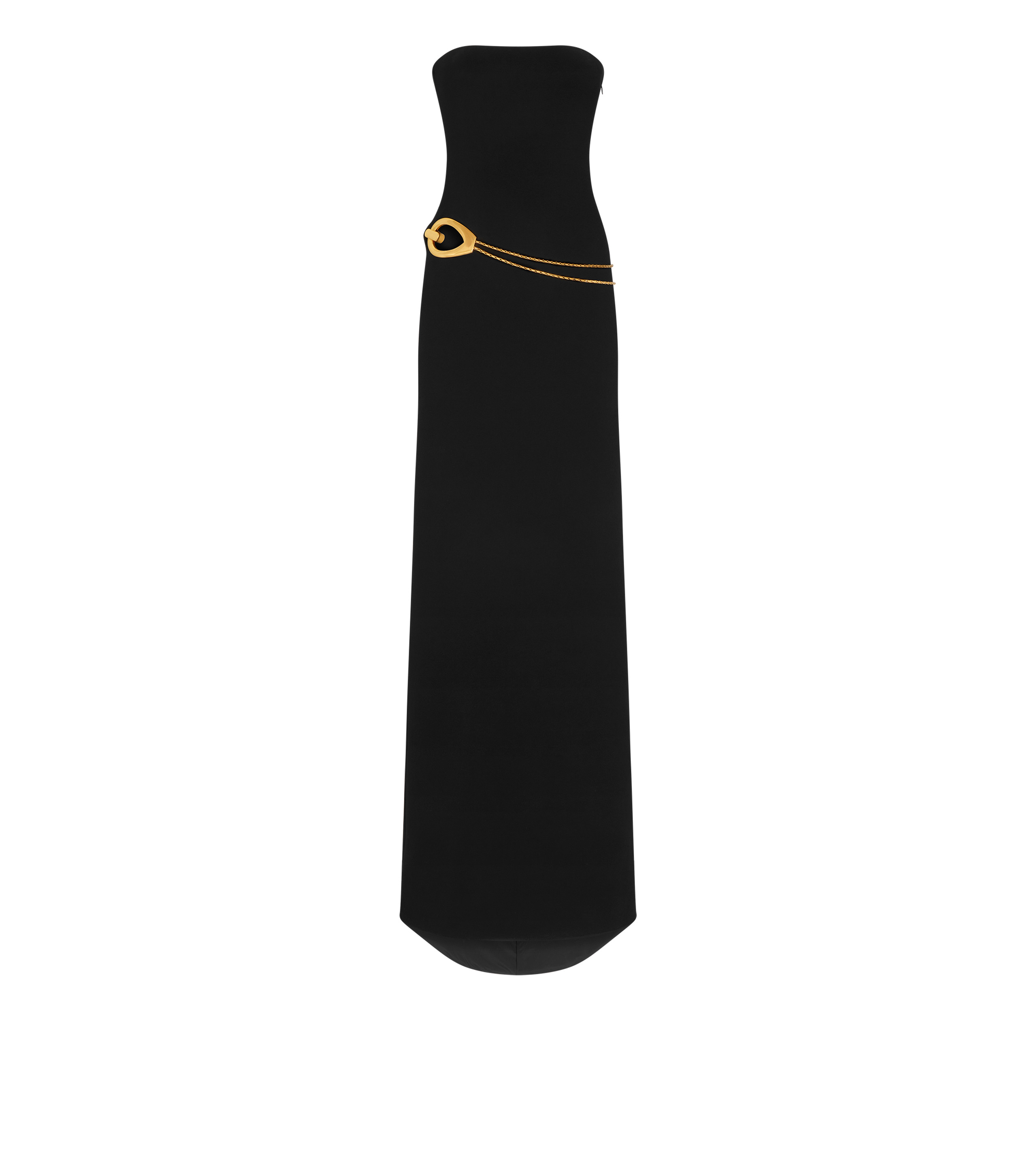 SABLE' STRAPLESS EVENING DRESS - 1