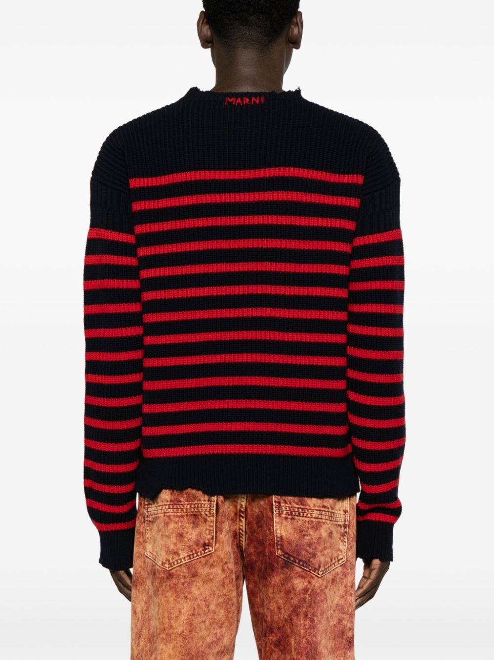 distressed striped jumpers - 4