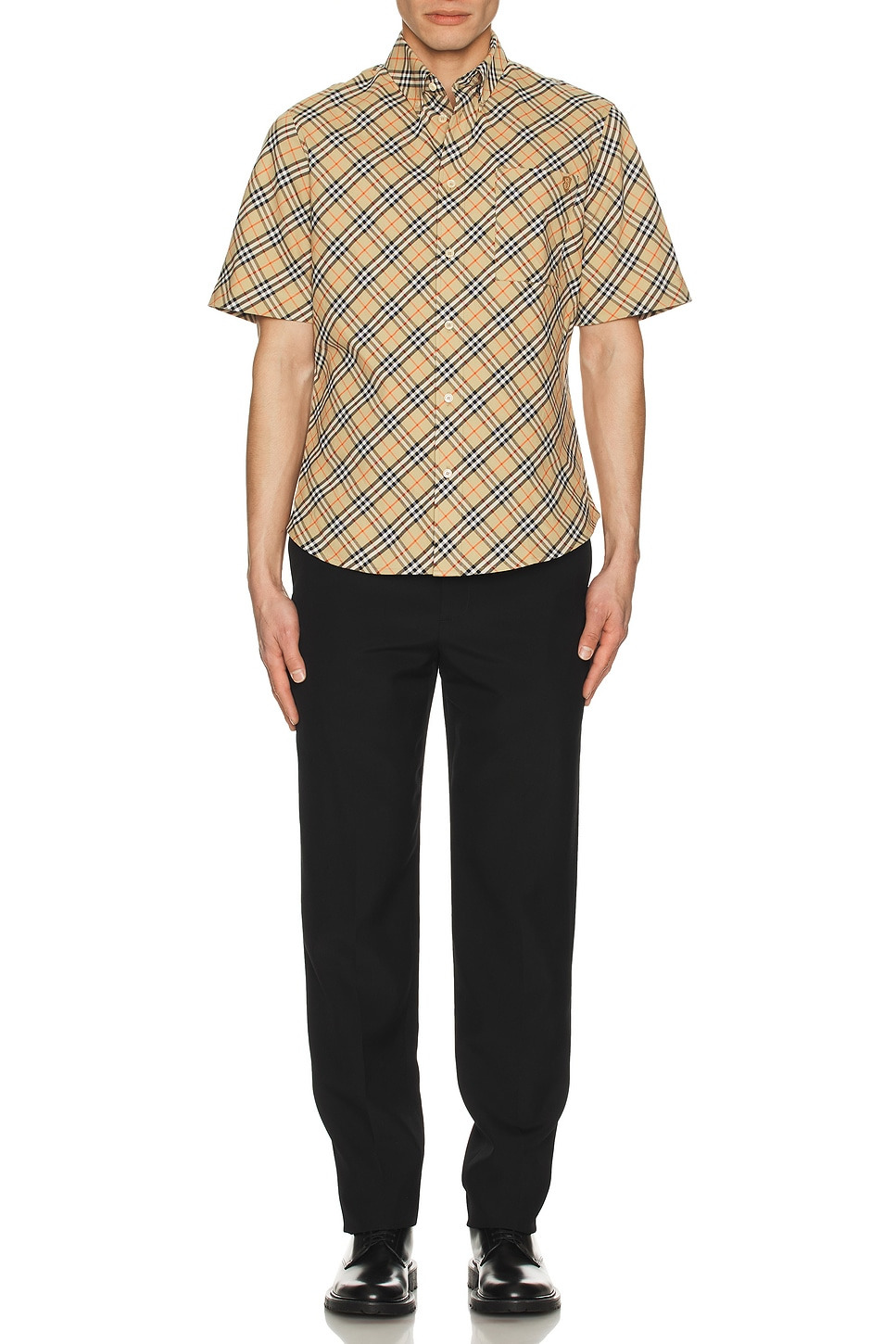 Check Short Sleeve Oxford Shirt - 5
